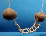 Kokosnest - Leiter   für kleinere und mittlere Vögel