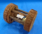 Spielrolle Holz mit Schelle  D=5 cm L= 7 cm